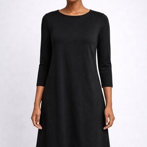 Old Navy Black 3/4 Long Sleeve A Line Dress Size M - NWT!